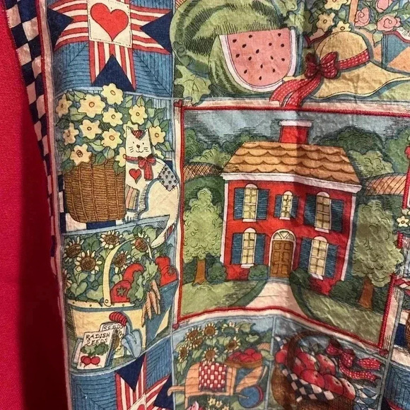 Vintage Button Up Patchwork Sweater Size Large - Picture 3 of 12